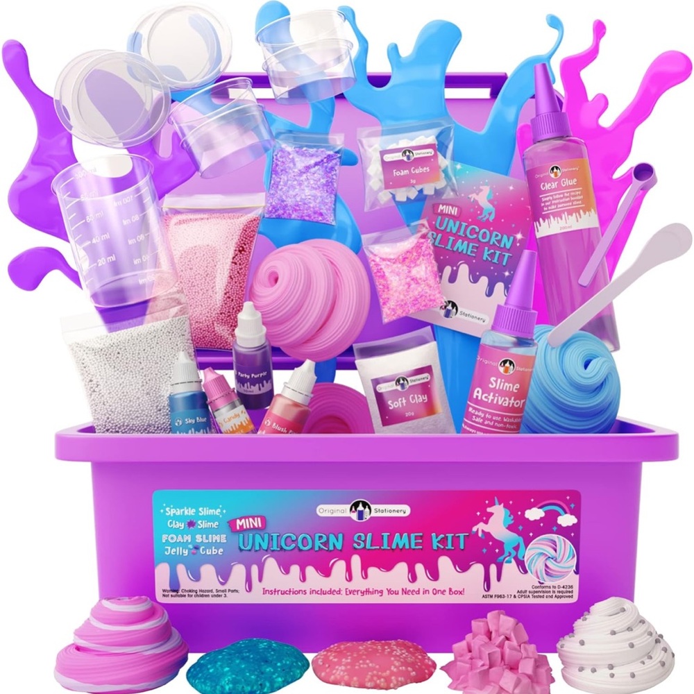 Original Stationery Mini Unicorn Slime Kit